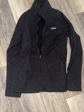 Patagonia Black Full-Zip Sherpa Fleece Jacket